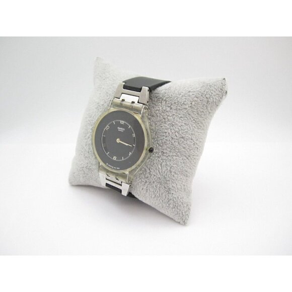 Women Swatch AG 1999 Quartz WR Analog 35mm Dial Causal Round Watch (G426)
